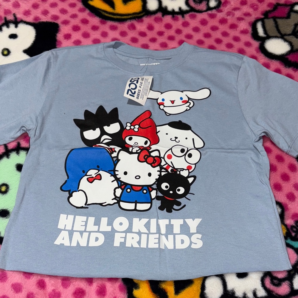 Sanrio Hello Kitty and Friends Blue Top